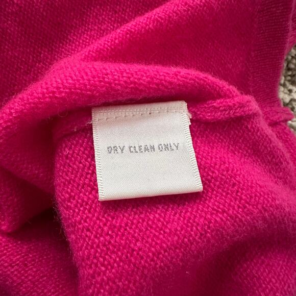 Worthington dark pink cashmere v-neck sweater size XL - Picture 7 of 12